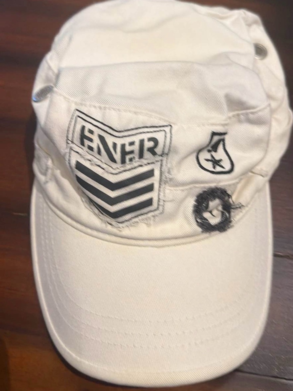 Vintage Energie Military/Cadet Style Cotton Hat Y2K